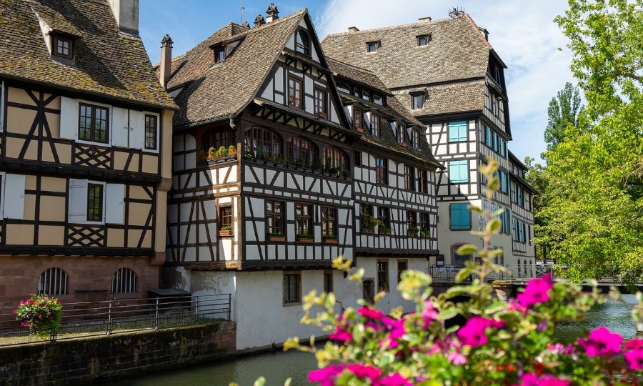 Fachwerkhäuser im Gerberviertel von Strasbourg